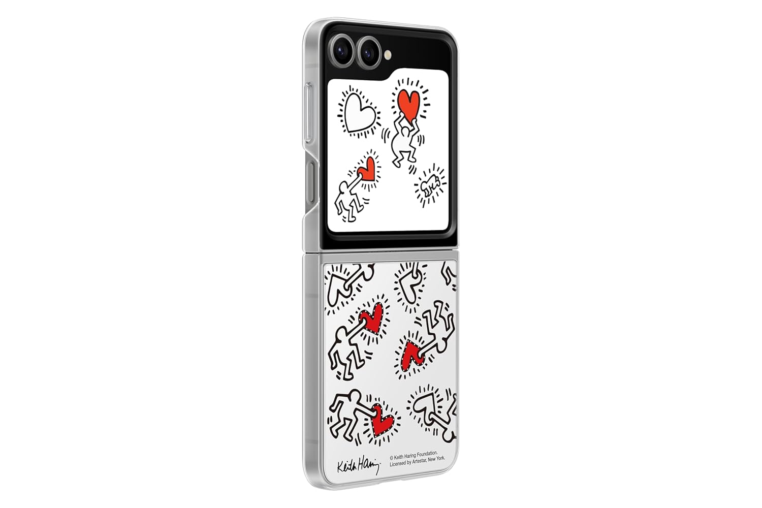 Samsung Galaxy Z Flip6 Flipsuit Case - Kieth Haring Card, White Mahajan Electronics Online