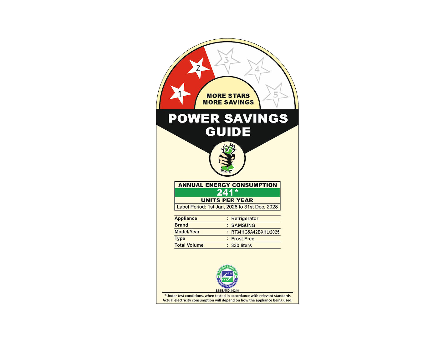 RT34HG5A42BX, Double Door Refrigerator with Bespoke AI 330L Mahajan Electronics Online