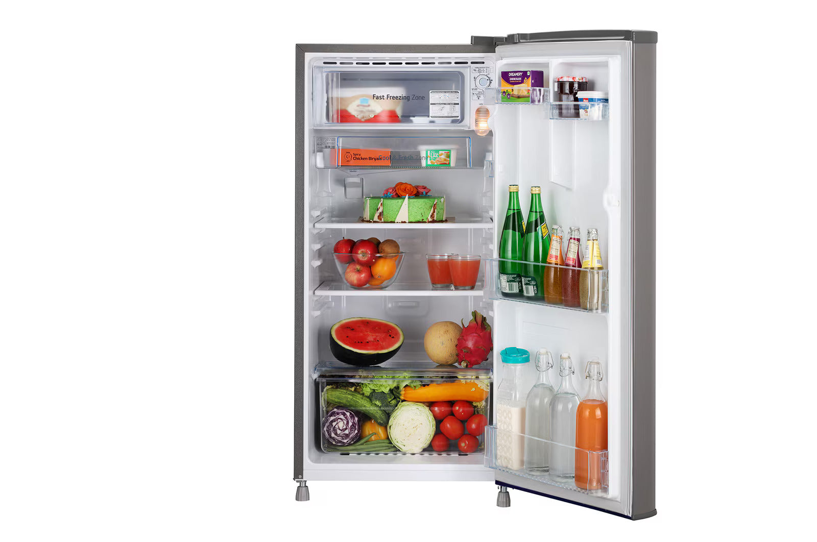LG GL-B199ODGC 185 L Direct Cool Single Door 2 Star Refrigerator (Dim Grey) Mahajan Electronics online