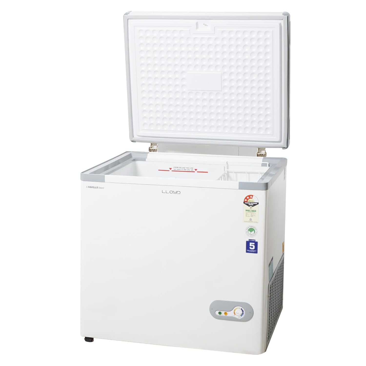 Havells Lloyd 200 Litre 3 Star Hard Top Single Door Convertible Deep Freezer, ( GLHT223CSV, White) ( 200 Litre 3 Star) Mahajan Electronics Online