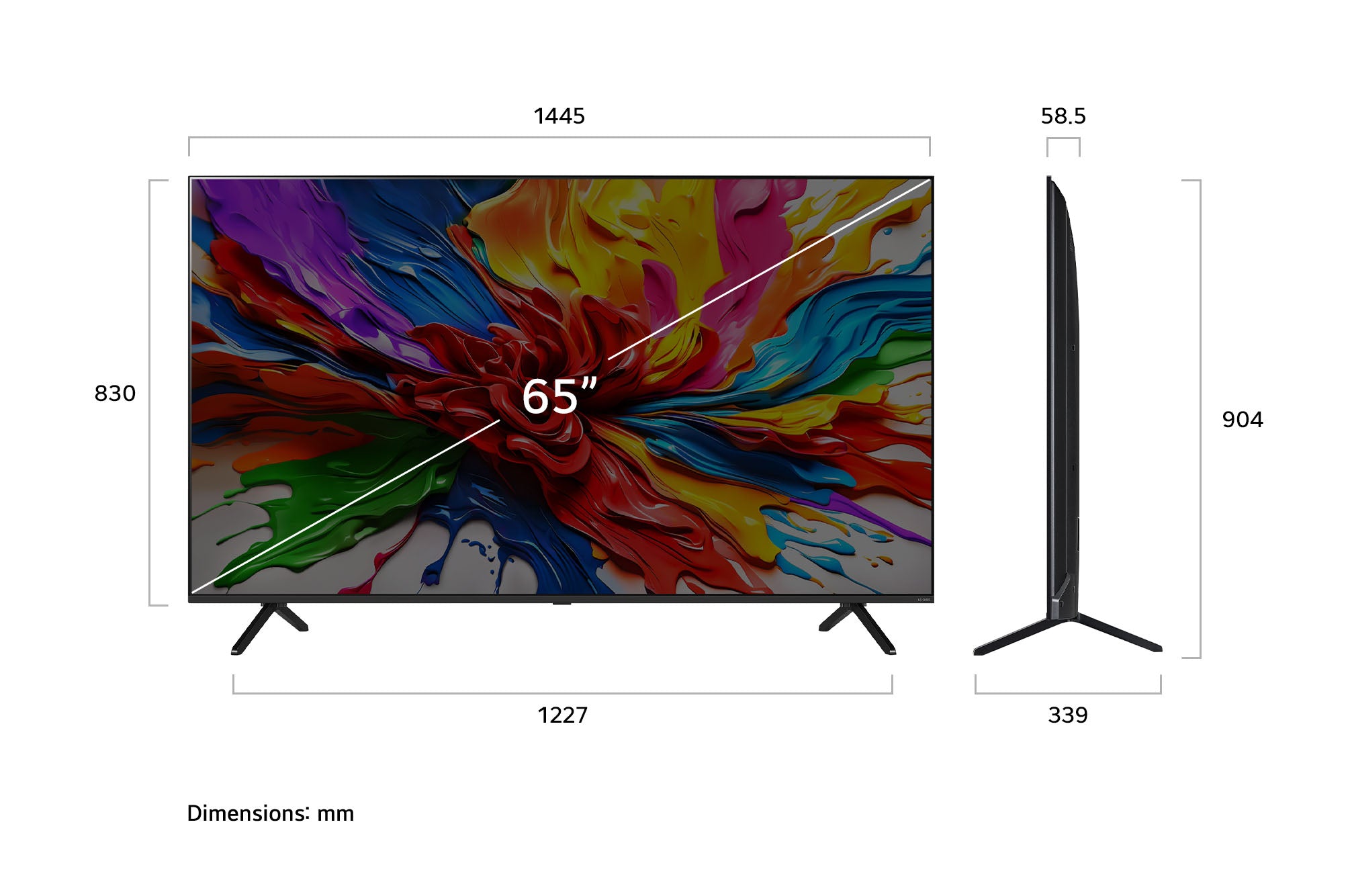 LG 65QNED92ALA 55-inch 4K QNED MiniLED AI Smart TV (2025) | α8 AI Processor Gen2 | Dolby Vision & Atmos | 144 Hz VRR | Mahajan Electronics Delhi NCR