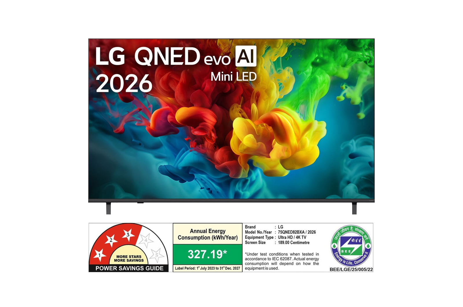LG 75QNED82BXA 189cm (75) QNED evo AI QNED82BX Mini LED 4K Smart TV 2026 LG