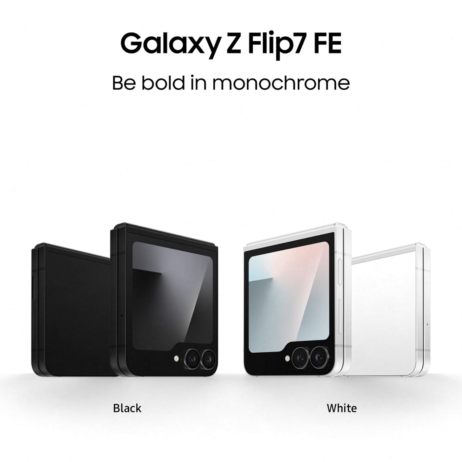 Samsung Galaxy Z Flip7 FE 5G Smartphone with Galaxy AI (Black, 8GB RAM, 256GB Storage), Ultra Sleek Compact Design, 50MP High-Resolution FlexCam, Long-Lasting 4000 mAh Battery, All-New One UI 8 Mahajan Electronics Online