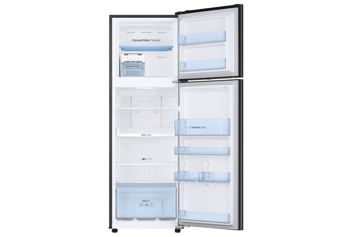 Samsung RT30C3732B1/HL 256 L, 2 Star, Convertible, Digital Inverter with Display Frost Free Double Door Refrigerator (Black DOI) Mahajan Electronics online