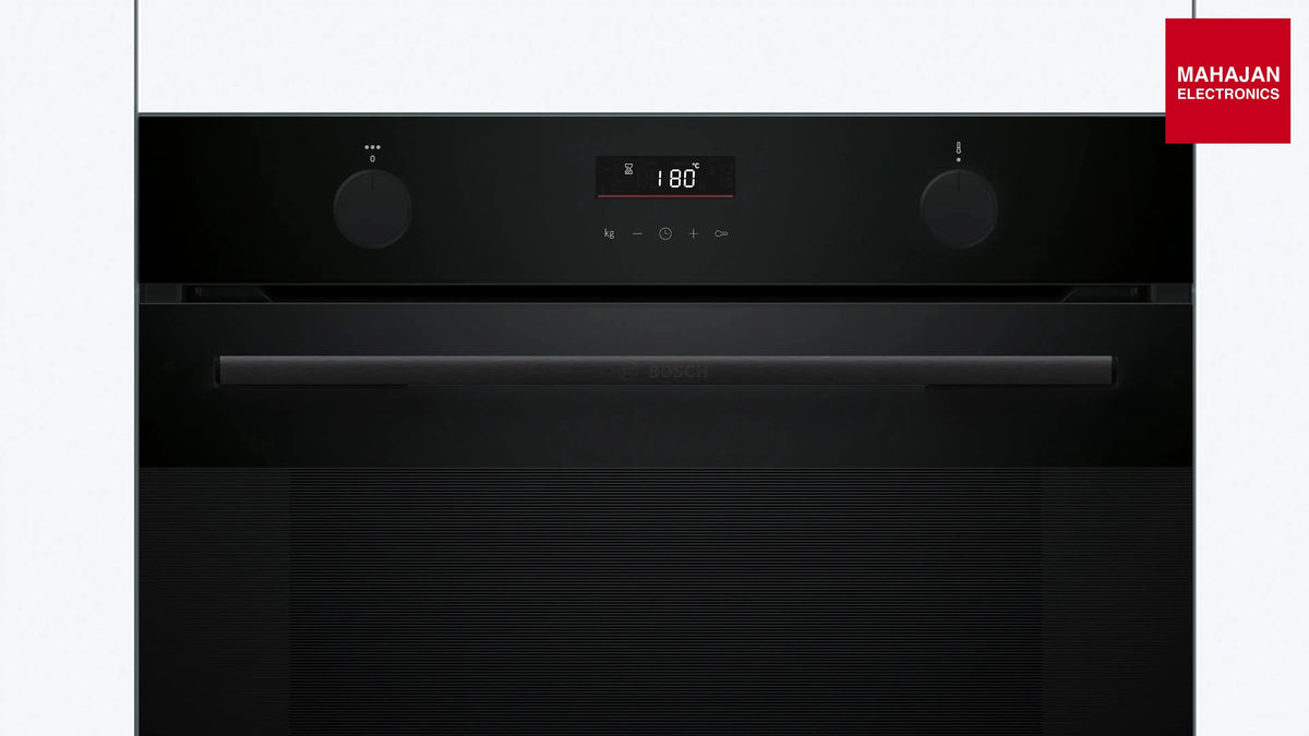 Bosch HUA716EA0I Built-in oven with added steam function 60 x 60 cm Black – Mahajan Electronics Online.