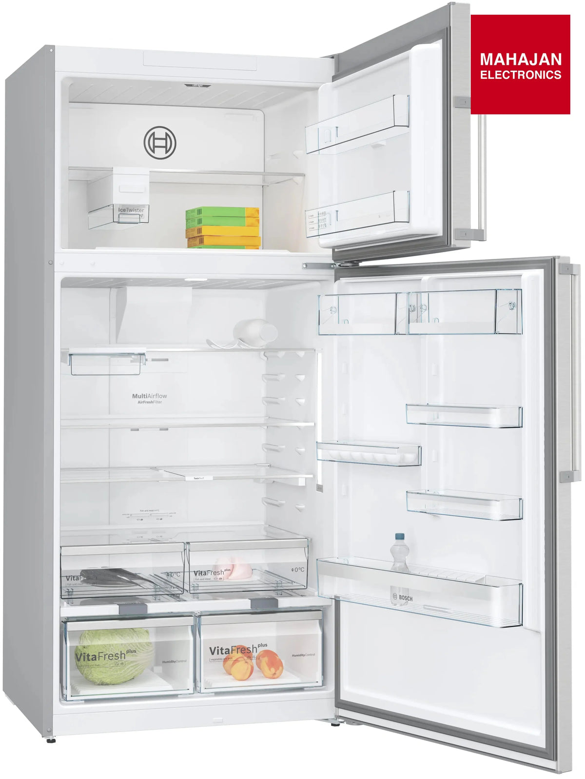Bosch KDN86AID0I 641L Series 6 Free Standing Fridge Freezer With Freezer At Top – Mahajan Electronics Online.