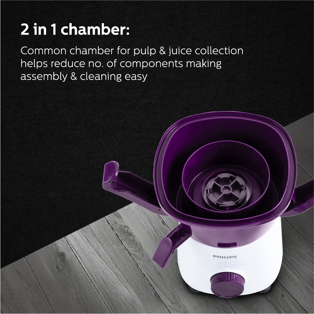 PHILIPS Hl7568/00 500 Watts Juicer Mixer Grinder With 3 Jars And Xl Feeding Tube, Quick And Easy Assembly Mahajan Electronics Online