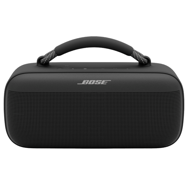 Bose SoundLink Max Portable Speaker, Large Waterproof Bluetooth Speaker, Up to 20 Hours of Battery Life, USB-C, Built-In AUX Input, Black