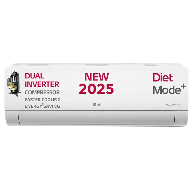 LG US-Q19JNYE 1.5 Ton 4 Star DUAL Inverter Split AC (Copper, AI Convertible 6-in-1 Cooling, 4 Way Swing, HD Filter with Anti-Virus Protection, White) Mahajan Electronics Online