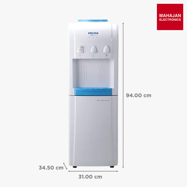 Voltas Mini Magic Pure-F 500W Floor Mounted Water Dispenser | Hot, Normal & Cold Water | Without Cooling Cabinet | LED Indicators | 1-Year Warranty Mahajan Electronics online