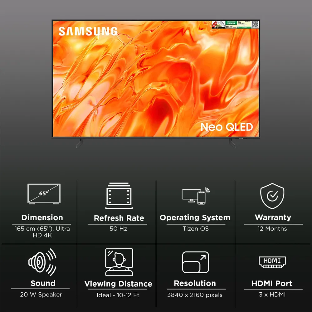 📺 SAMSUNG QA65QN70HAULXL · 65" Neo QLED 4K · QN70H 2026 · Quantum Mini LED · NQ4 AI · PANTONE Validated Samsung