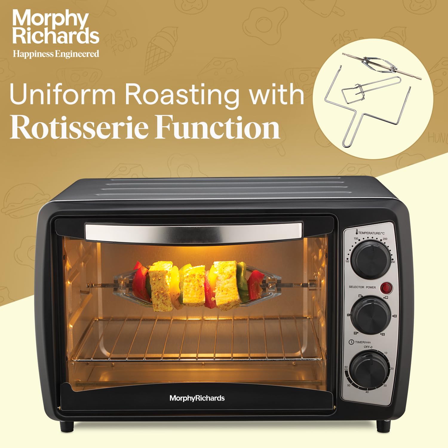 Morphy Richards 20R 20L Otg Oven For Kitchen, Cooking Range With Oven And Grill For Baking, Tandoor, Rotisserie Function, Manual, 1400 Watts Mahajan Electronics Online