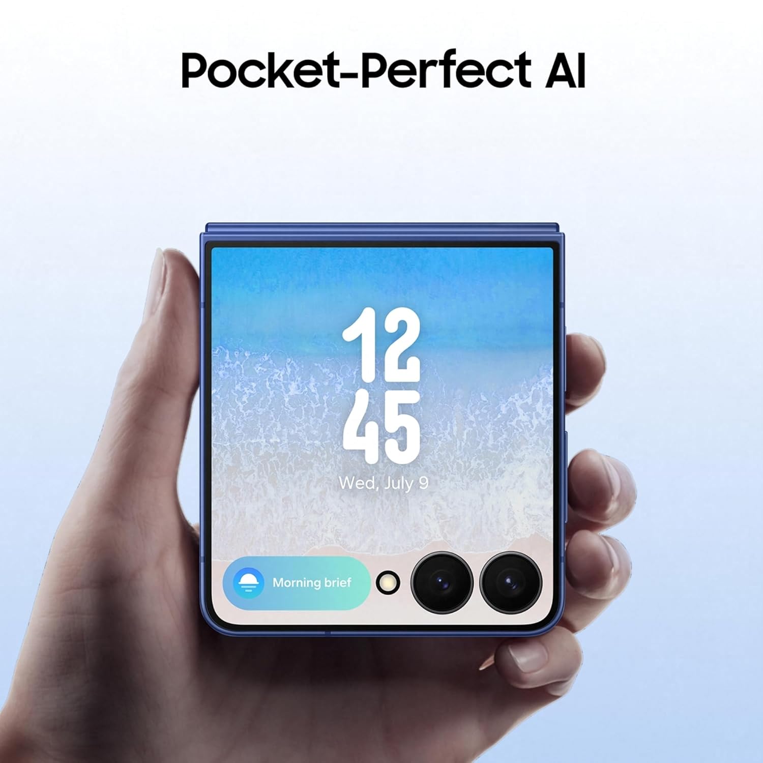 Samsung Galaxy Z Flip7 5G Smartphone with Galaxy AI (Blue Shadow, 12GB RAM, 256GB Storage), Ultra Sleek Design with 50MP High-Resolution Camera, Exynos 2500, Google Gemini Mahajan Electronics Online