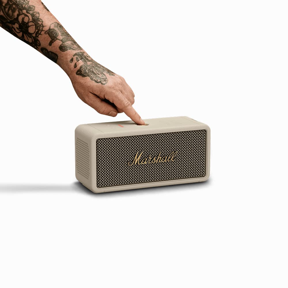 Marshall Middleton Portable Bluetooth Speaker, Cream - Mahajan Electronics Online