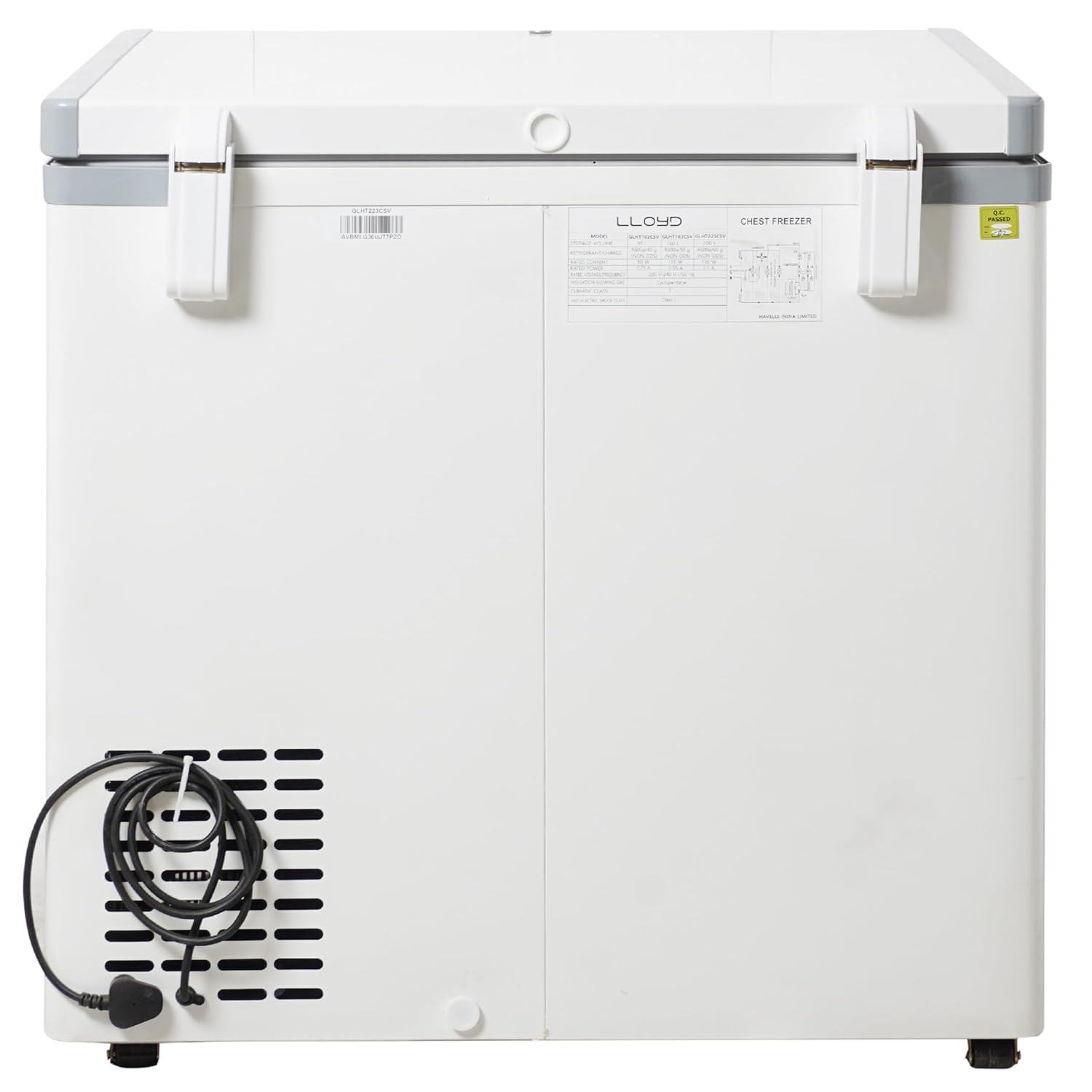 Havells Lloyd 200 Litre 3 Star Hard Top Single Door Convertible Deep Freezer, ( GLHT223CSV, White) ( 200 Litre 3 Star) Mahajan Electronics Online