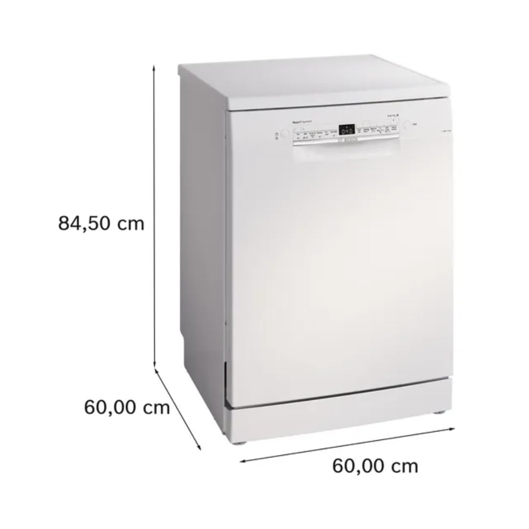 Bosch 14 Place Settings Dishwasher (SMS6IKW01I, Free-Standing, 60 cm, White, Home Connect, EcoSilence Drive, Intensive Kadhai Wash, Inverter Motor) Mahajan Electronics Online