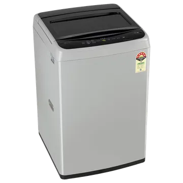 LG T75VBSF1Z 7.5 Kg Top Load Washing Machine, Smart Inverter Motor, Middle Free Silver Mahajan Electronics online