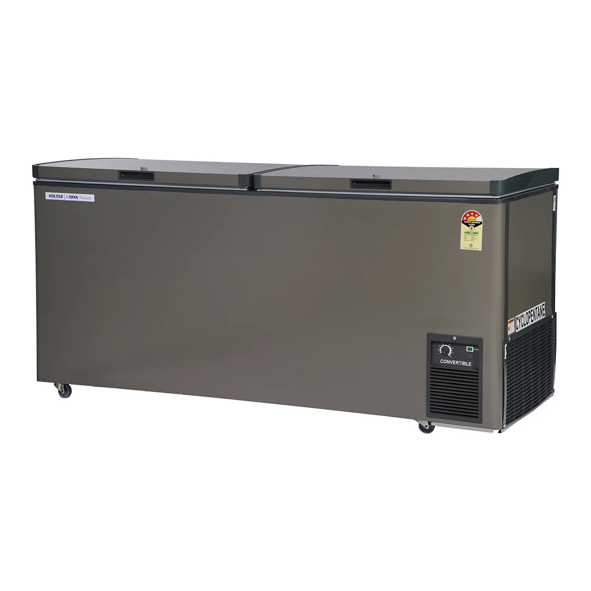 Voltas CVF501DA5-W-GW CONVERTIBLE Grey 5 Star Hard Top Deep Freezer Hard top deep freezer (501 Litre) Mahajan Electronics online