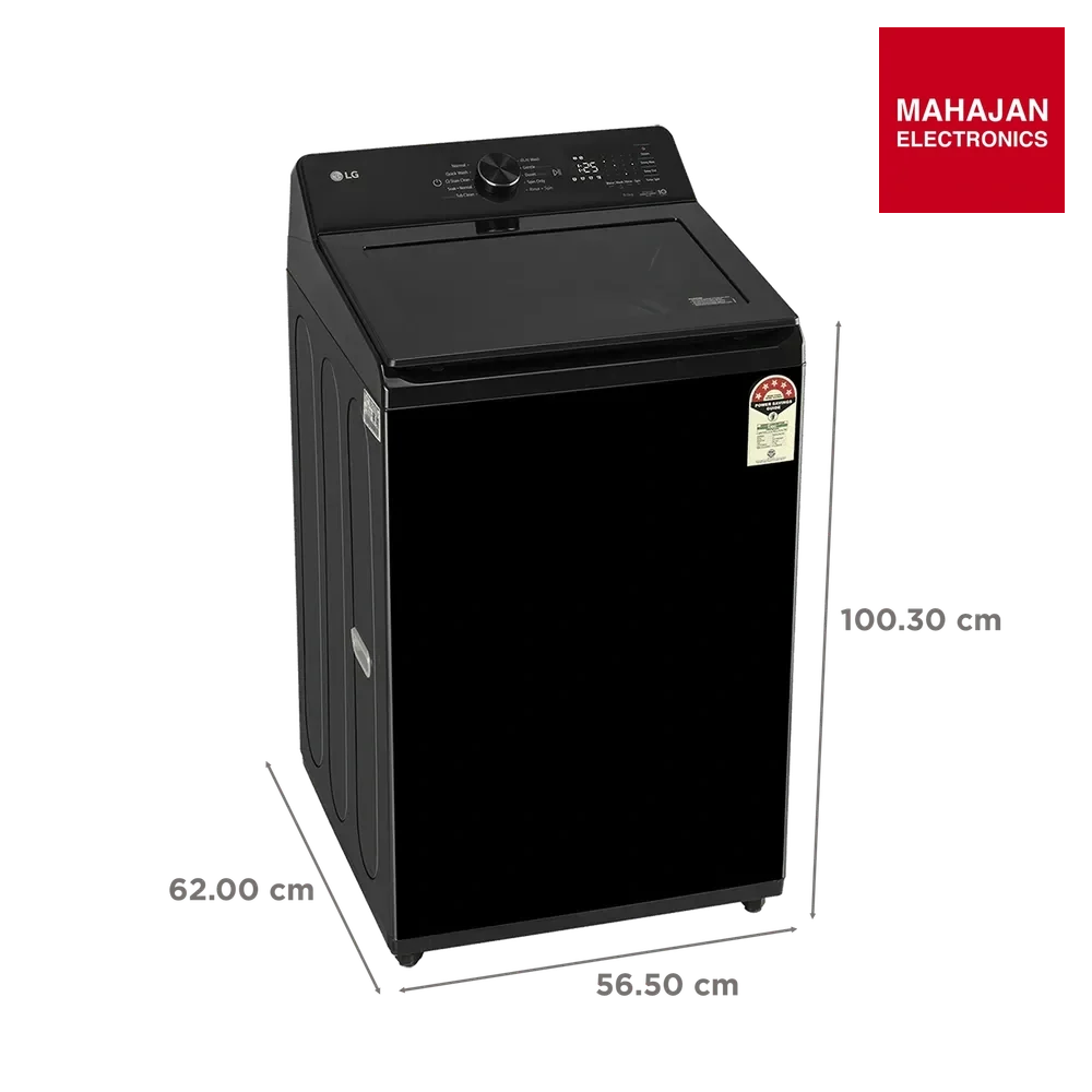 LG TX309SPO 9 kg 5 Star Inverter Fully Automatic Top Load Washing Machine (TX, In Built Heater, Onyx Black) – Mahajan Electronics Online.