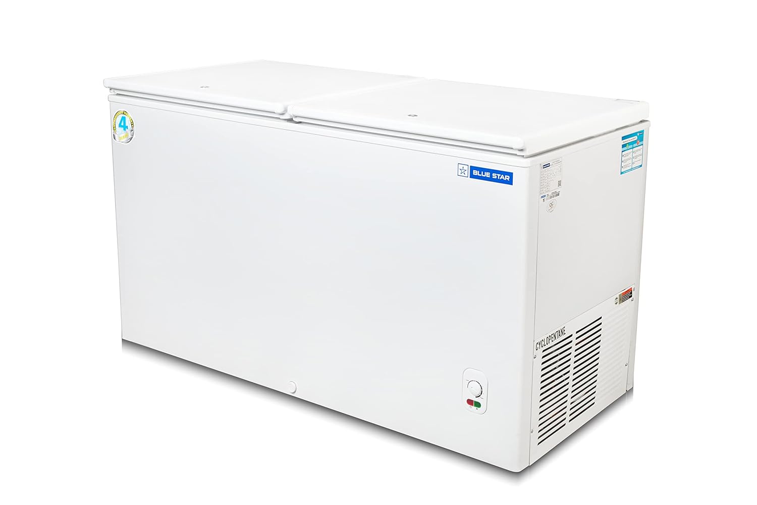 Blue Star CF4-400MEW 400 L Double Door Standard Deep Freezer (White, 4 Star) Mahajan Electronics online