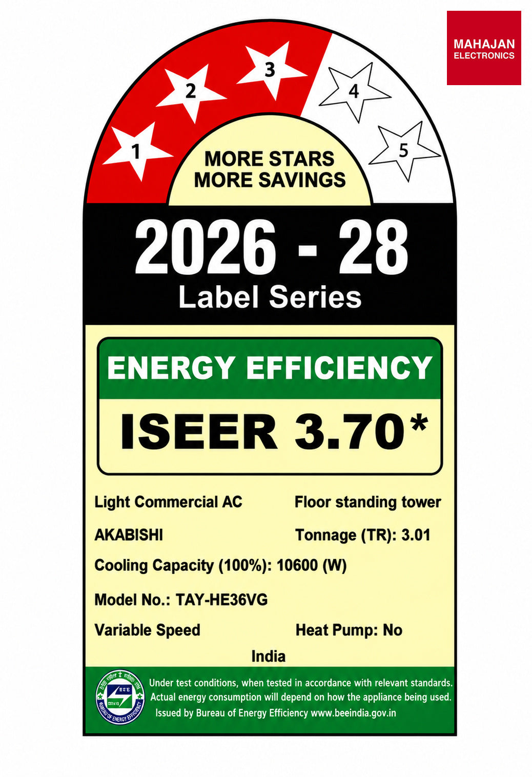 Mitsubishi Electric Akabishi TBY/HE36VG 3 Ton Inverter Tower AC | 3 Star | Powerful Cooling | Dust Filter | – Mahajan Electronics Online.