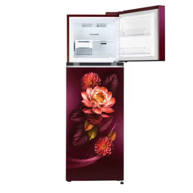 LG GL-S312SRWY 272L, Double Door Refrigerator, Convertible, Smart Inverter Compressor, Red Waterlily Finish, 2 Star Mahajan Electronics online