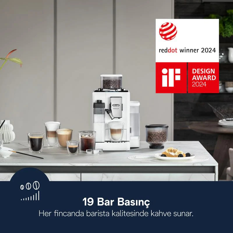 De’Longhi Rivelia EXAM440.55 | Fully Automatic Coffee Machine | Bean-to-Cup | LatteCrema Hot | 3.5” Touch – Mahajan Electronics Online.