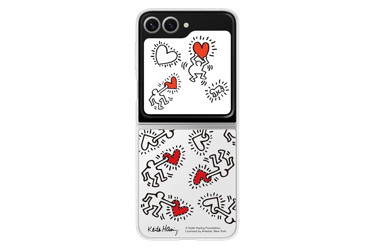 Samsung Galaxy Z Flip6 Flipsuit Case - Kieth Haring Card, White Mahajan Electronics Online