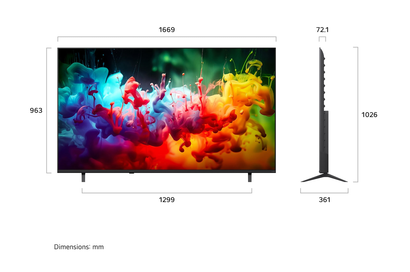 LG 75QNED70BLA 189cm (75) QNED AI QNED70 Mini LED 4K Smart TV 2026 LG