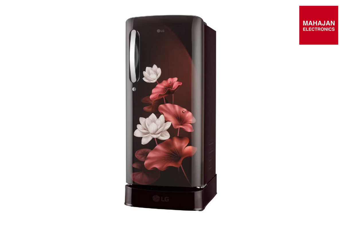 LG GLD1946ZASL 185 L Single Door Refrigerator, Base Stand Drawer, Chiller Tray, Scarlet Lotus, 4 Star – Mahajan Electronics Online.