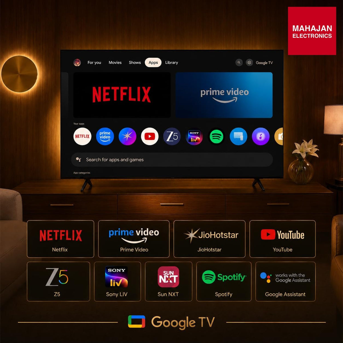 Vu GLO50MINILED 3 Years Warranty 50 Inch (126 cm) Glo MiniLED 4K Smart Google TV, 2026 Model (Black) – Mahajan Electronics Online.