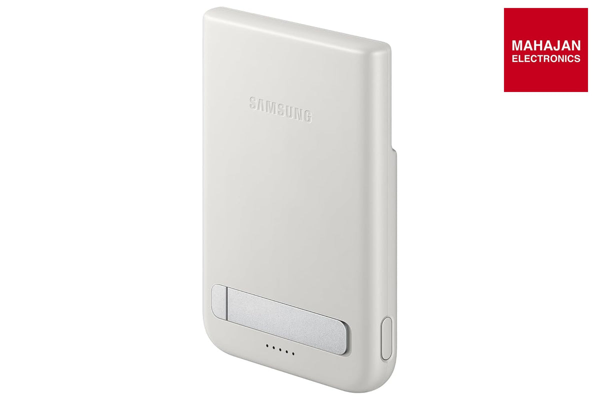 Samsung EB-U2500 5000mAh Magnet Wireless Battery Pack with Qi2 15W Wireless & 25W Wired Charging, Built-in Kickstand (Gray) – Mahajan Electronics Online.