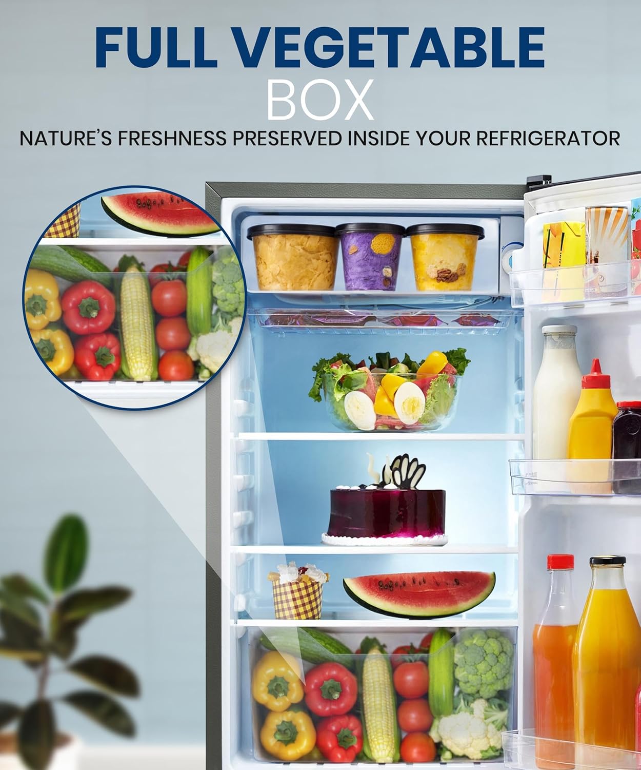 Lloyd GLDE111NMGCF 92 L Direct Cool Single Door 1 Star Refrigerator with Dedicated Freezer Section Big Bottle StorageFull Vegetable Box (Grey Metallic) Mahajan Electronics Online