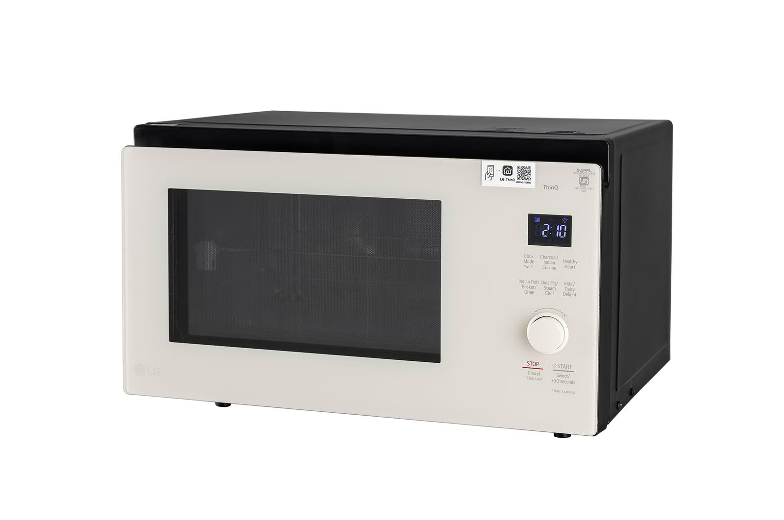 LG MJEN326SBW 32 L Scan-To-Cook Charcoal Convection Microwave Oven with Charcoal Lighting Heater Mahajan Electronics Online
