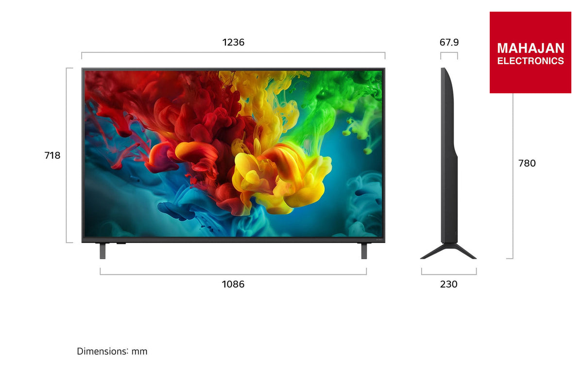 LG 55QNED82BXA 55 Inch 4K QNED Mini LED Smart TV (Dolby Vision & Atmos, α8 AI Processor 4K Gen3, Black) – Mahajan Electronics Online.