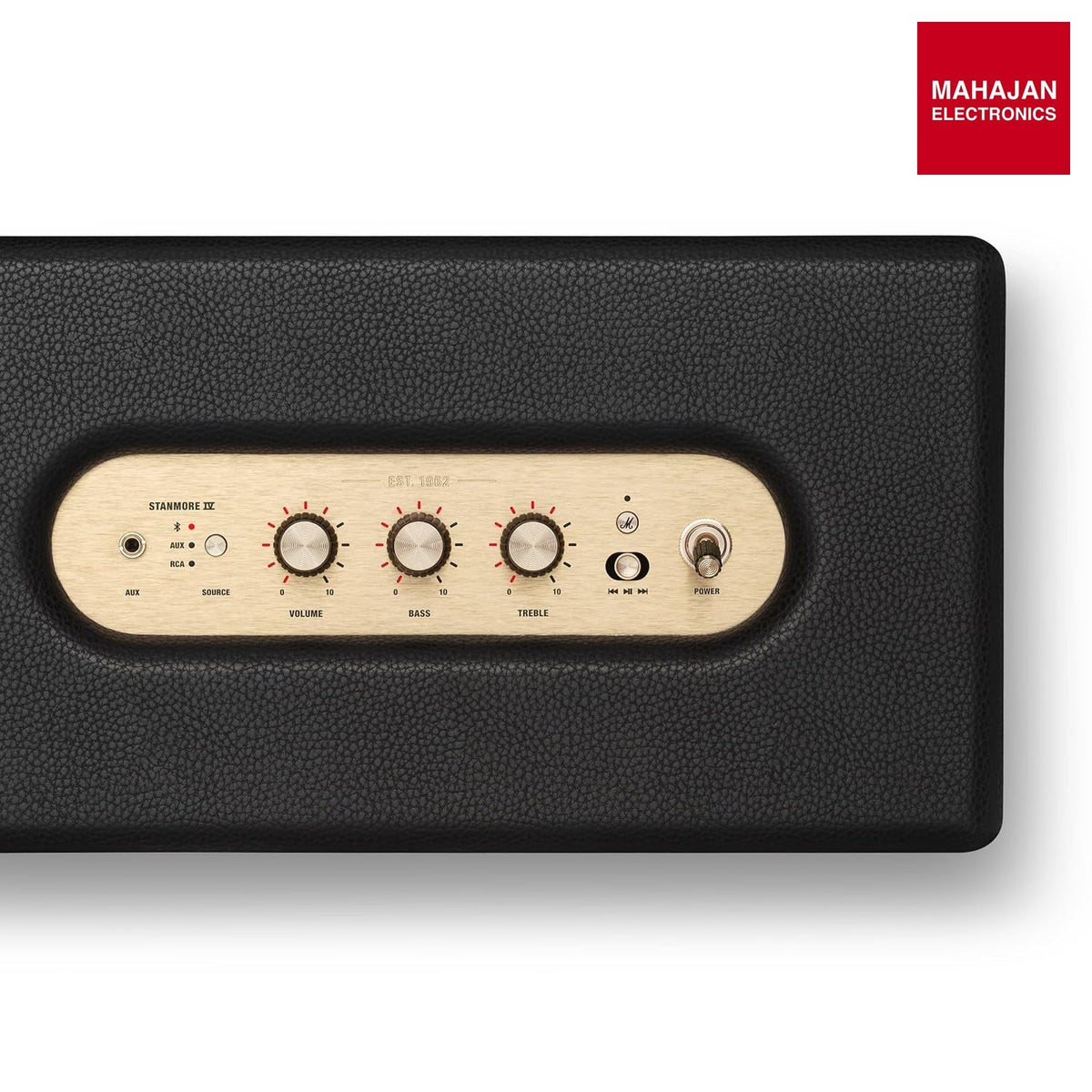 Marshall Stanmore IV Wired Connectivity Home Speaker with Bluetooth 5.3 with Auracast & RCA or 3.5mm Input - Black – Mahajan Electronics Online.