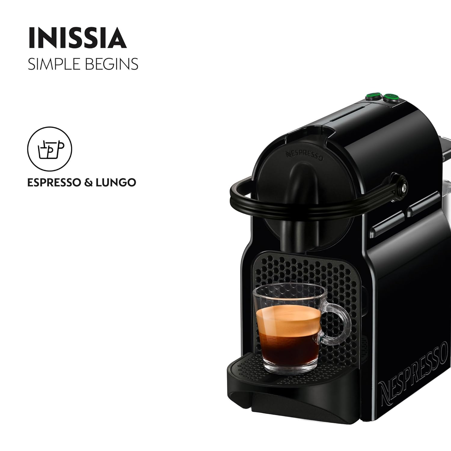 De’Longhi Nespresso Inissia EN 80.B Espresso Coffee Machine (19 Bar, Black) MAHAJAN ELECTRONICS