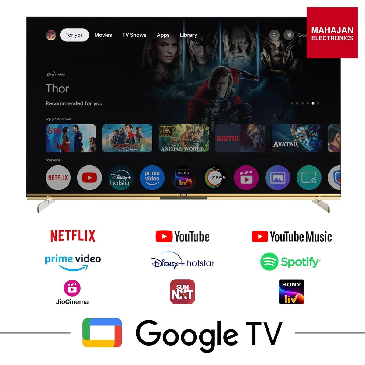 Vu 55 Masterpiece 55 Inch (139 cm) 4K QLED Google TV, Masterpiece Frame Series with 144Hz (Armani Gold) – Mahajan Electronics Online.