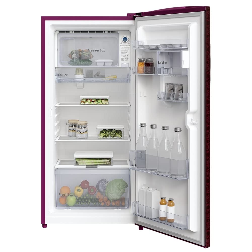 Voltas Beko RDC220C/S0DWE 185 L 3 star Direct Cool Refrigerator, Dahlia Wine Mahajan Electronics Online
