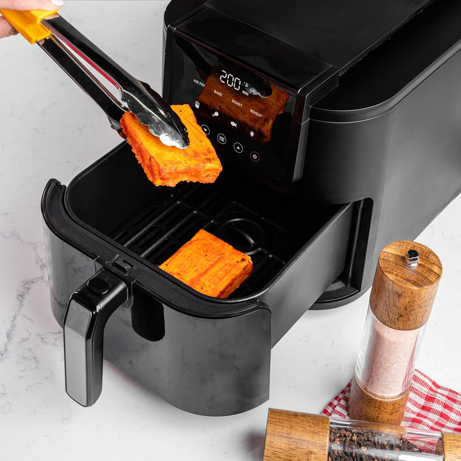 Nutricook Slim XL 7.6L Air Fryer with 100% Toxin-Free Ceramic Coating—No PTFE, PFAS, PFOA or Microplastics – Mahajan Electronics Online.