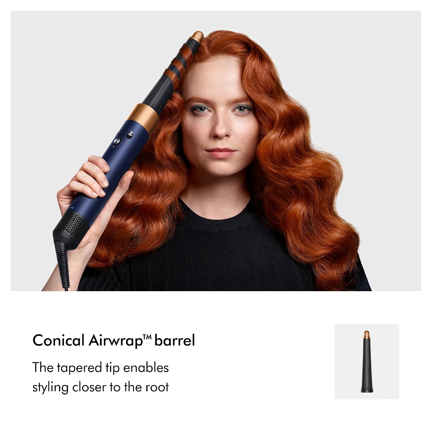 Dyson Airwrap I.D. 6-In-1 Multi-Styler | Styles Without Heat Damage| Cold Shot| Enhanced Coanda Airflow, 1300 Watts (Prussian Blue/Rich Copper) HS 08 PBRC IN Dyson