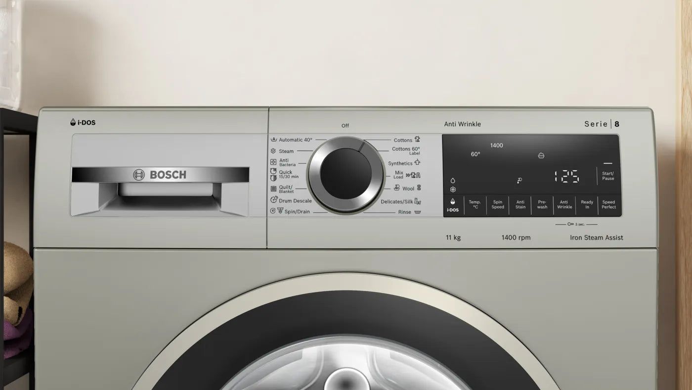 Bosch WGA264AXIN Series 8 washing machine, front loader 11 kg , Silver inox Mahajan Electronics Online