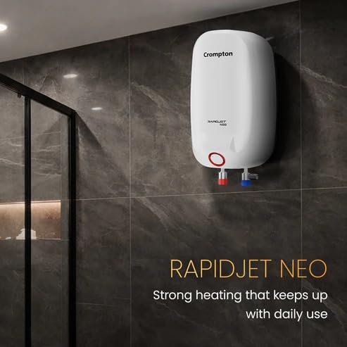 Crompton Rapid Jet Neo 3-L Instant Water Heater with Anti-Scale Technology (White) Crompton