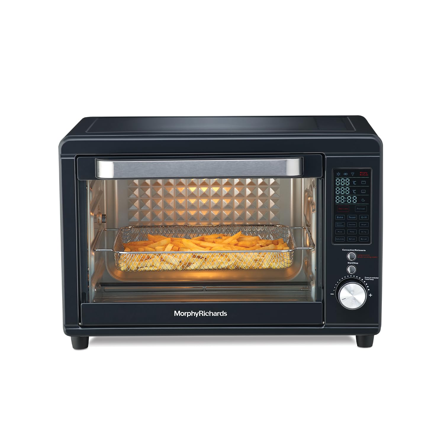 Morphy Richards 40RCAD Digi with Air Fryer Digital Otg Oven For Kitchen|40 Litre Oven Toaster Griller W/ 13 Preset Menu|Rotisserie,Convection W/In-Built Air-Fryer & Dehydrator Function|2-Yr Warranty By Brand|Deep Blue-2000W Mahajan Electronics Online