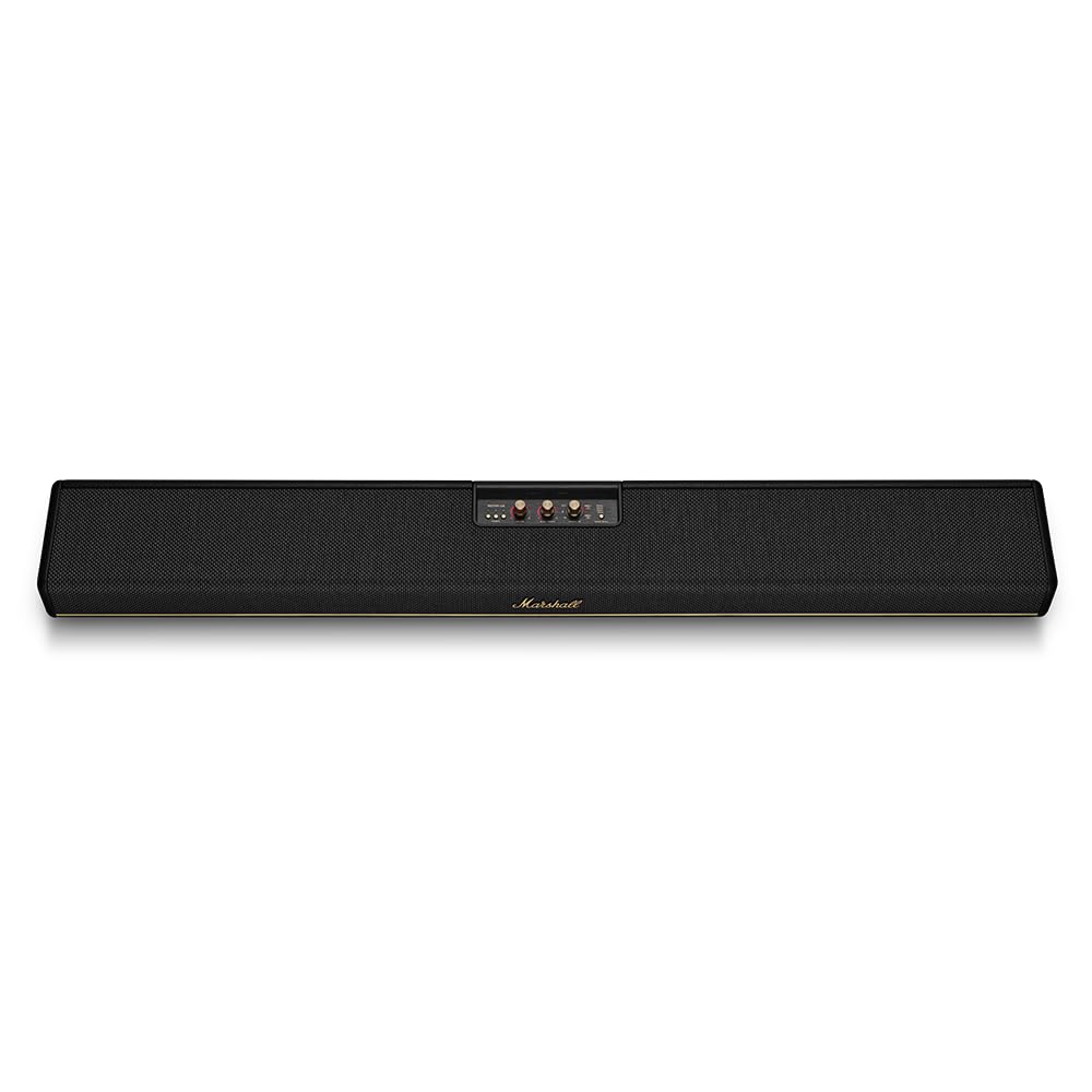 Marshall Heston120 soundbar with Dolby Atmos & DTS:X, Wired & Wireless Subwoofer Connectivity – Dual HDMI, RCA, Bluetooth, WiFi, Google Cast, Spotify, Airplay2 Mahajan Electronics Online