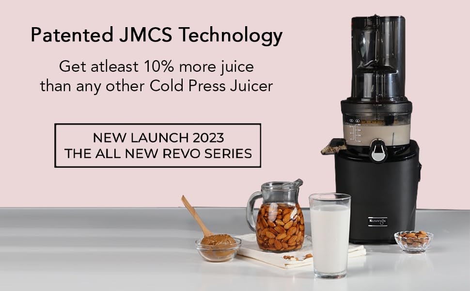 Kuvings REVO830 Black Luxury Cold Press Whole Slow Juicer, World's 1st Patented Auto-Cutting Auger to reduce juicing time, 12 Yrs Motor Warranty, 240W Strong Motor, All-in-1 Fruit & Vegetable Juicer Mahajan Electronics Online