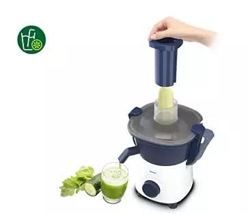 PHILIPS HL7567/03 Juicer Mixer Grinder, 500W, 2 Jars (Stainless Steel & Blender), Deep Azure – Centrifugal Juicing, Rust-Resistant Blades, 2-Year Warranty Mahajan Electronics Online