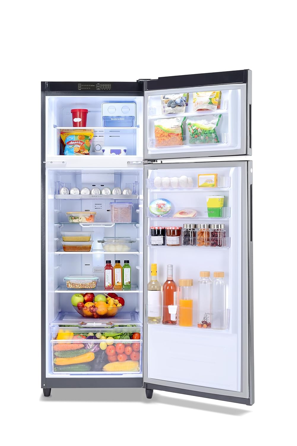 Godrej RT EONVALOR 310B RCIT FS ST 272 L 2 Star Frost Free 4-In-1 Fully Convertible Technology, Nano Shield Technology Inverter With Freshness up to 30 Days Double Door Refrigerator ( Fossil Steel) Mahajan Electronics Online
