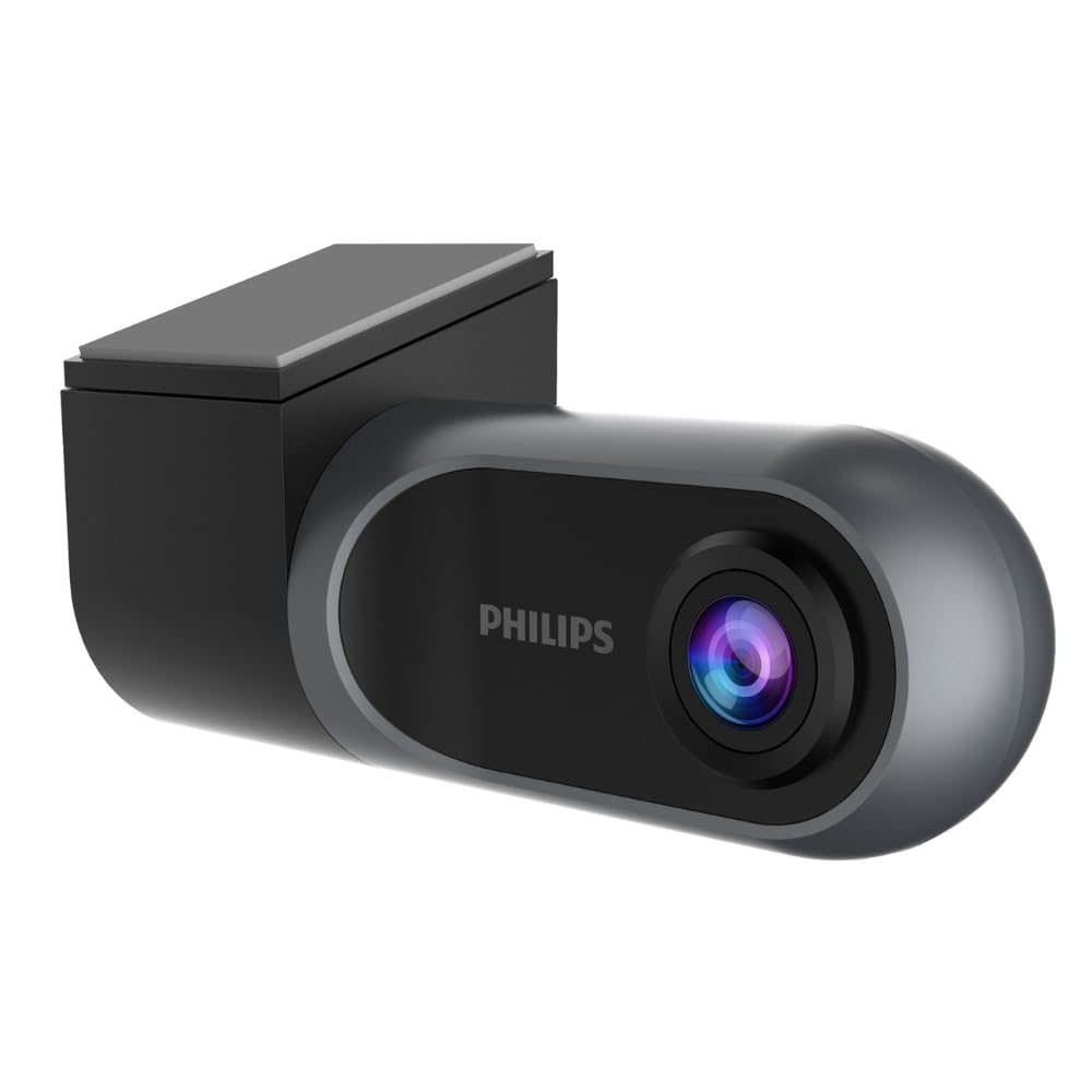 Philips GoSure GS3001 Full HD 1080p Dash Camera for Car | Wi-Fi, Night Vision, G-Sensor, ADAS, Loop Recording