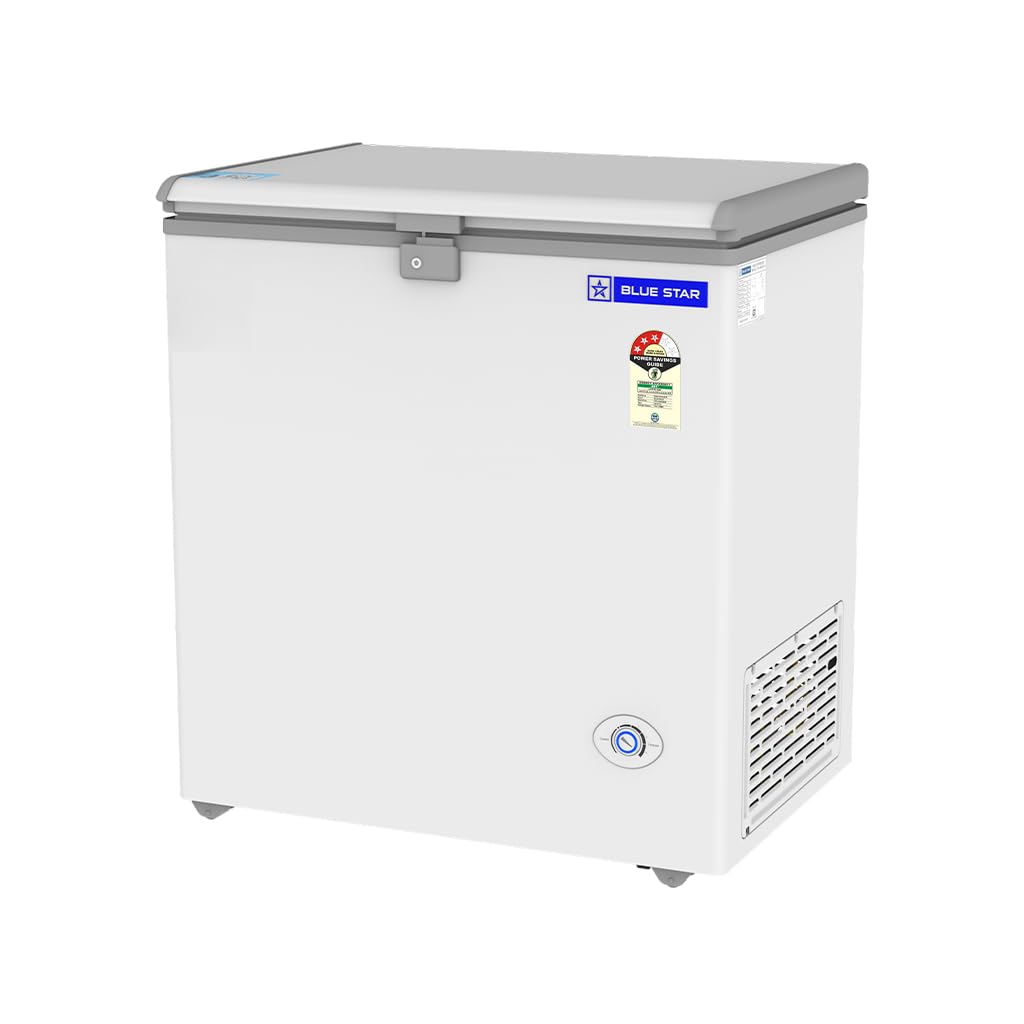 Blue Star HT3-N180, 180 Liter Hard Top Single Door Deep Freezer (161 Liter, White, 3-star